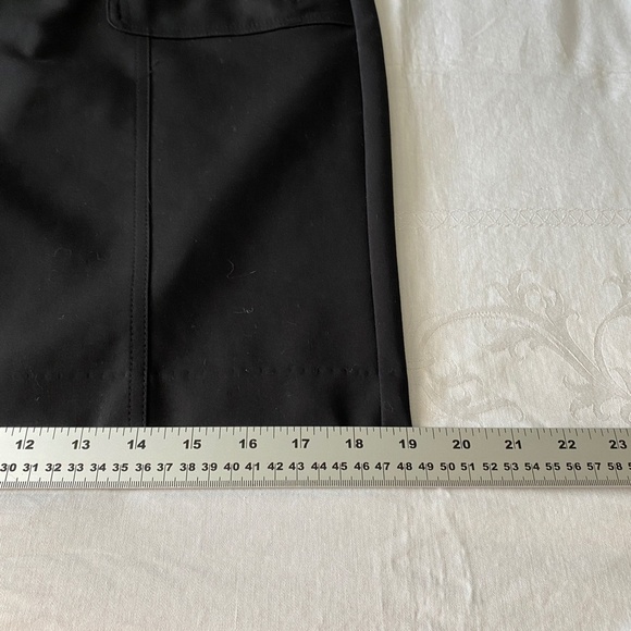 Alfani Women's Black Straight Skirt Mini Size 8 Zipper Pockets Pencil‎ Stretch - Picture 11 of 12
